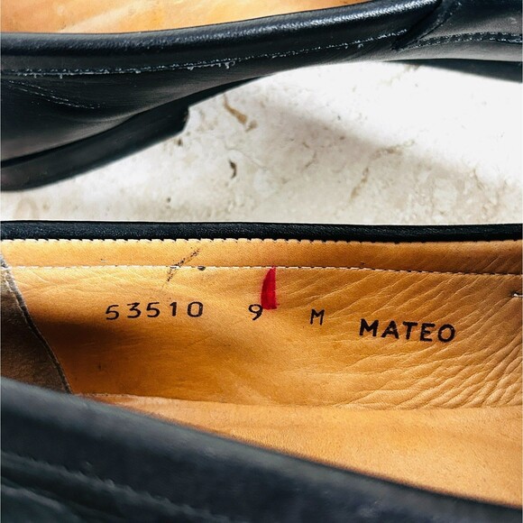 Bruno Magli Mens Shoes Size 9 Black Leather Monk Strap Kiltie Fringe ITALY main image 7